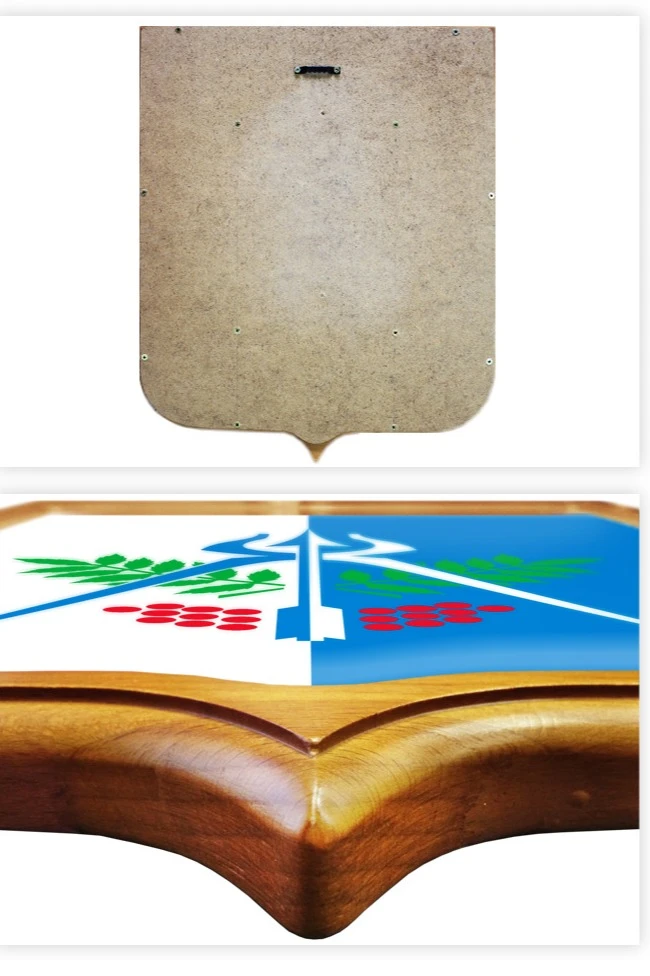 Купить Герб Ижевска 53х61 см печатный светлая рамка