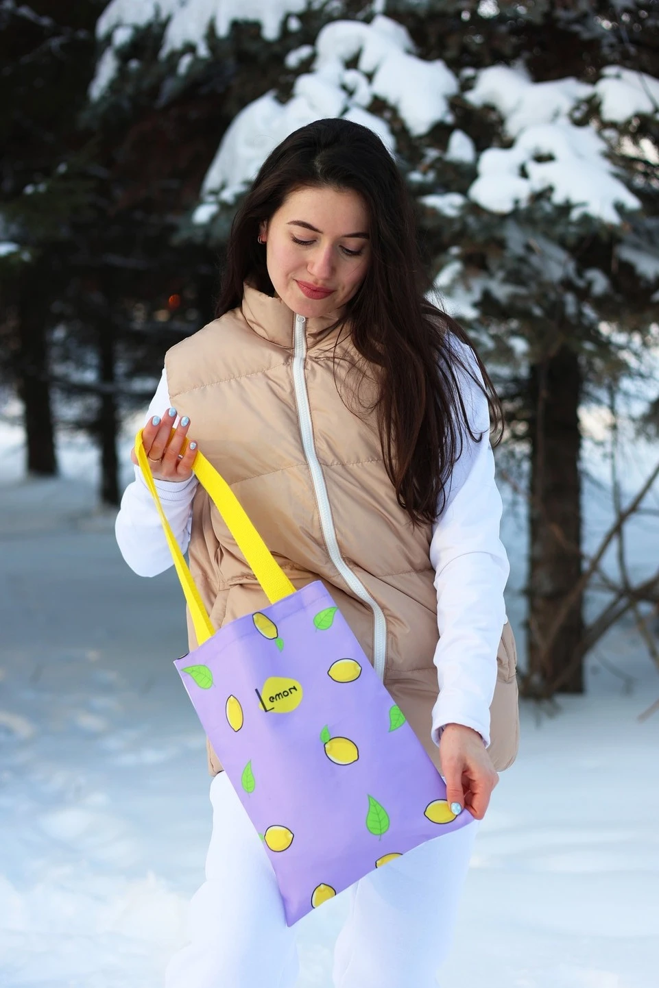 Сумка Бэлл из оксфорда, с печатью#1