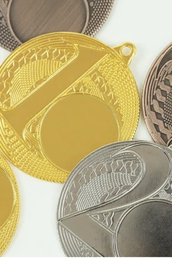 Медаль металлическая ИК5003 50мм с шильдом 25мм#2