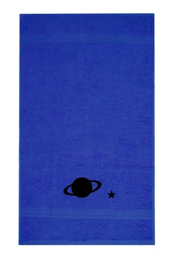 Купить полотенце махровое 40х70 см с вышивкой (Ituma), синее