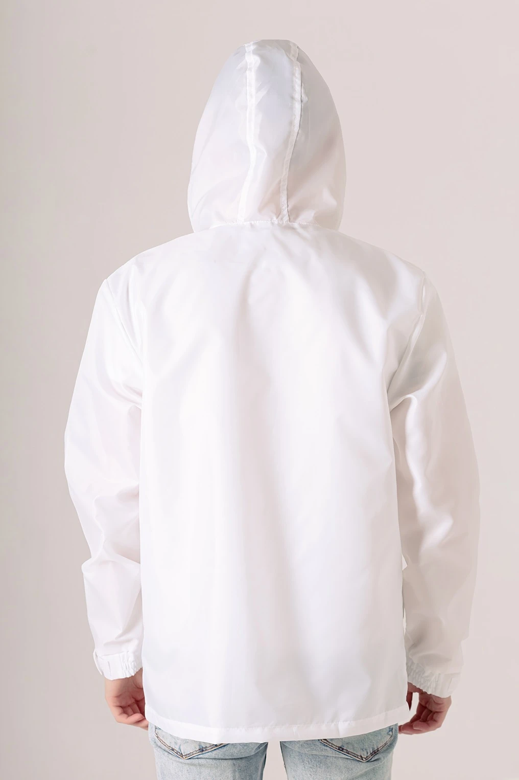 Ветровка Рэйн унисекс, однотонная белая#2