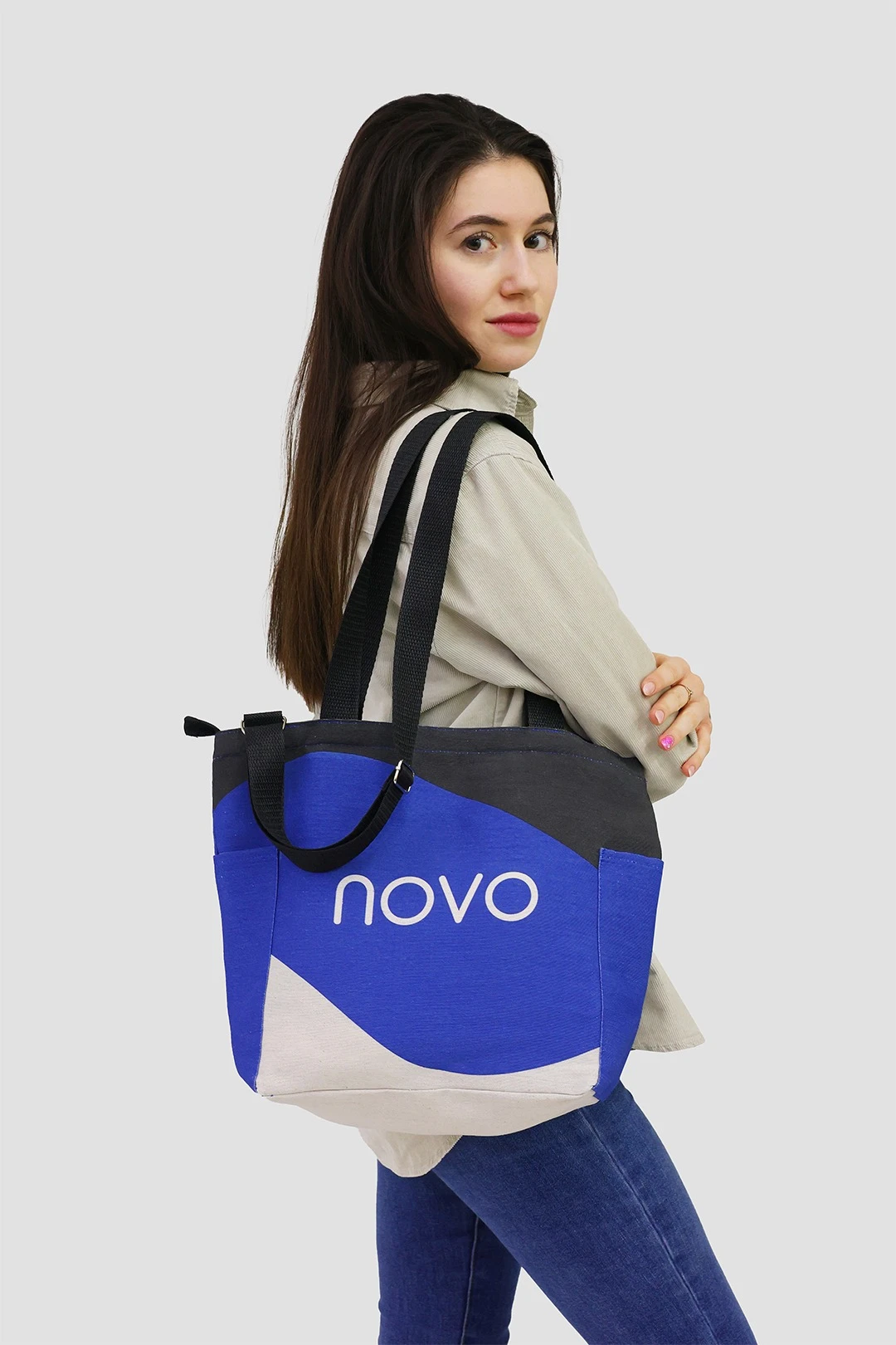 Сумка Тревел из двунитки 26х30х12 см, с полной запечаткой#1