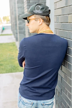 Лонгслив Атлетик Плюс унисекс однотонный (хлопок)#2