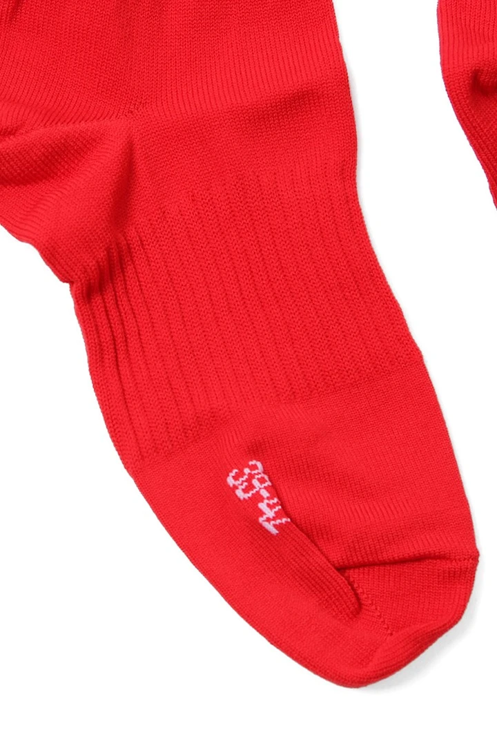 Гетры футбольные взрослые, однотонные красные#17 Гетры футбольные взрослые, однотонные красные#17