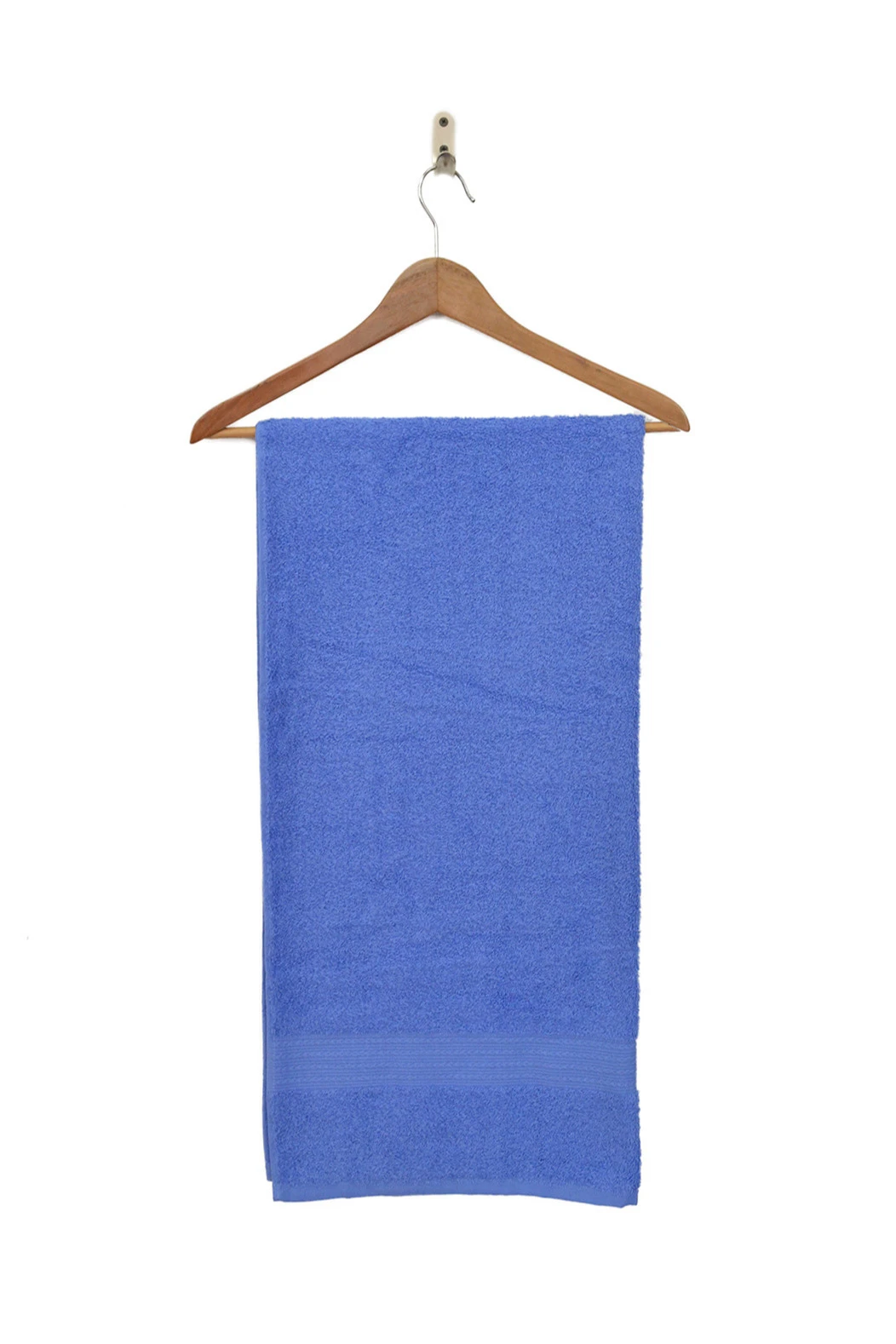 Полотенце махровое 70х140 см (Ituma), однотонное синее#8