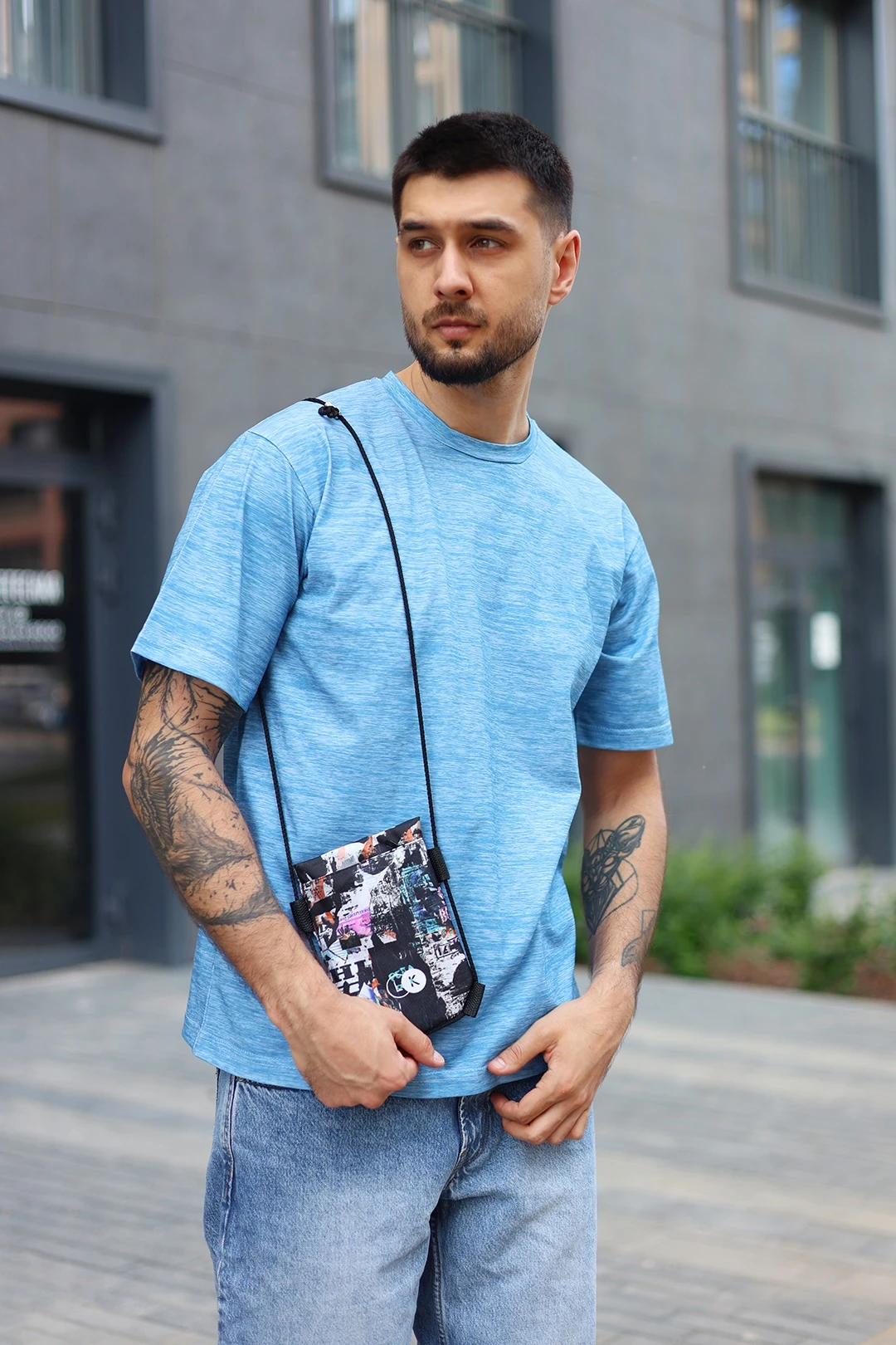 Нагрудный кошелек Брик 13х18 см, с полной запечаткой "Underground"#1