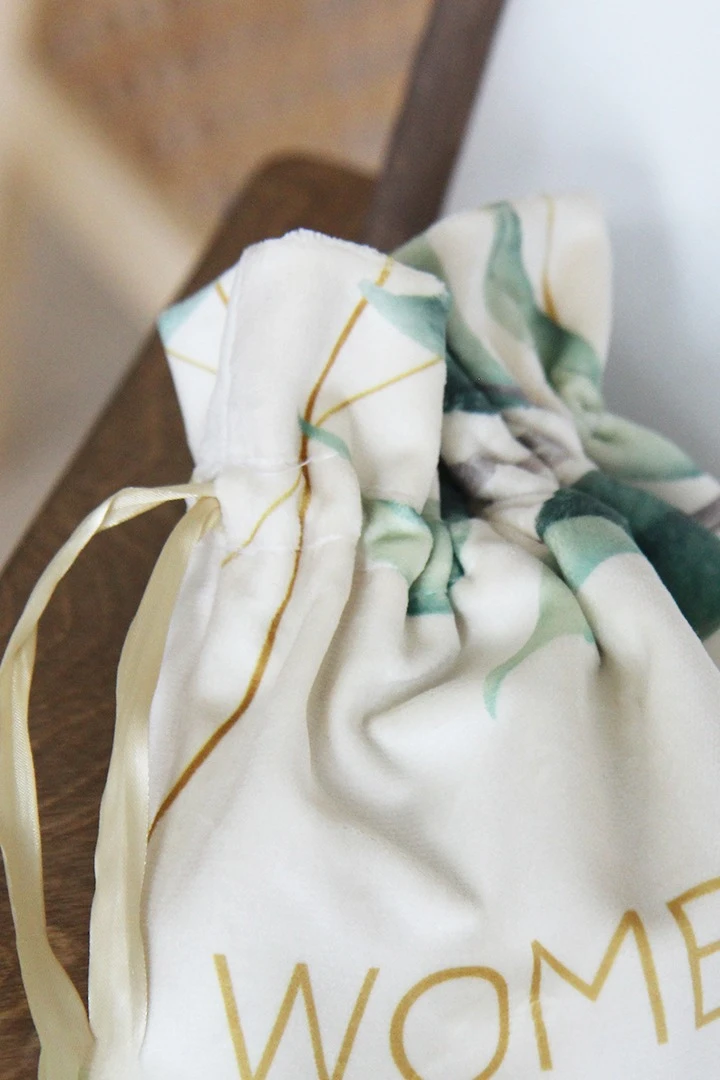 Мешочек с полной запечаткой 30х40 см, крепление кулисы на расстоянии от верхнего края "8 March"#1