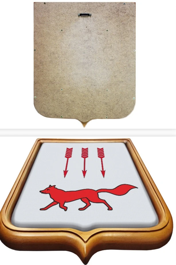 Купить Герб Саранска 35х43 см печатный светлая рамка