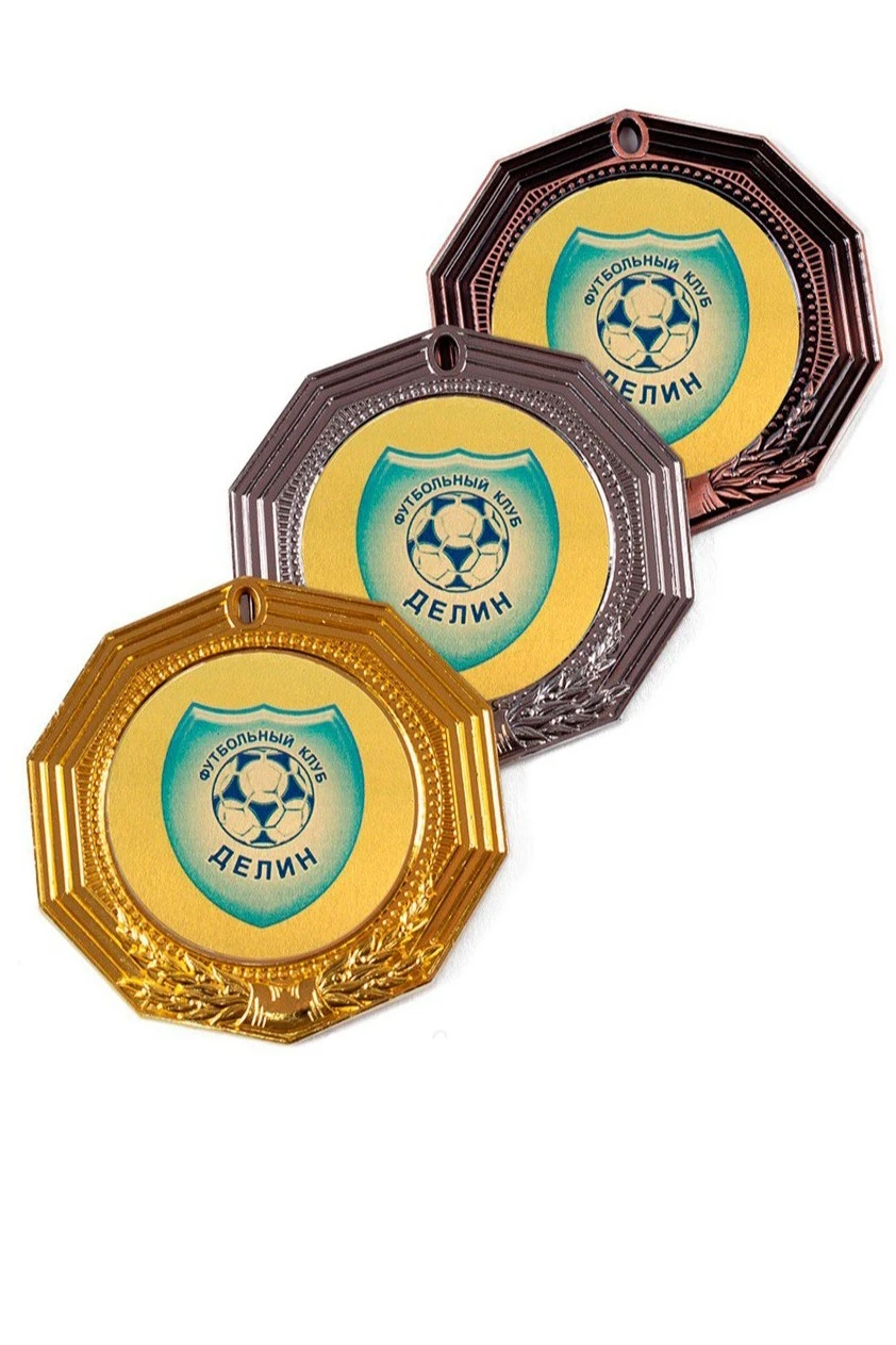 Медаль металлическая МК194 70мм с шильдом 50мм#4