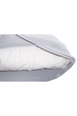 Купить наволочку из флиса 30*30 см, однотонную белую