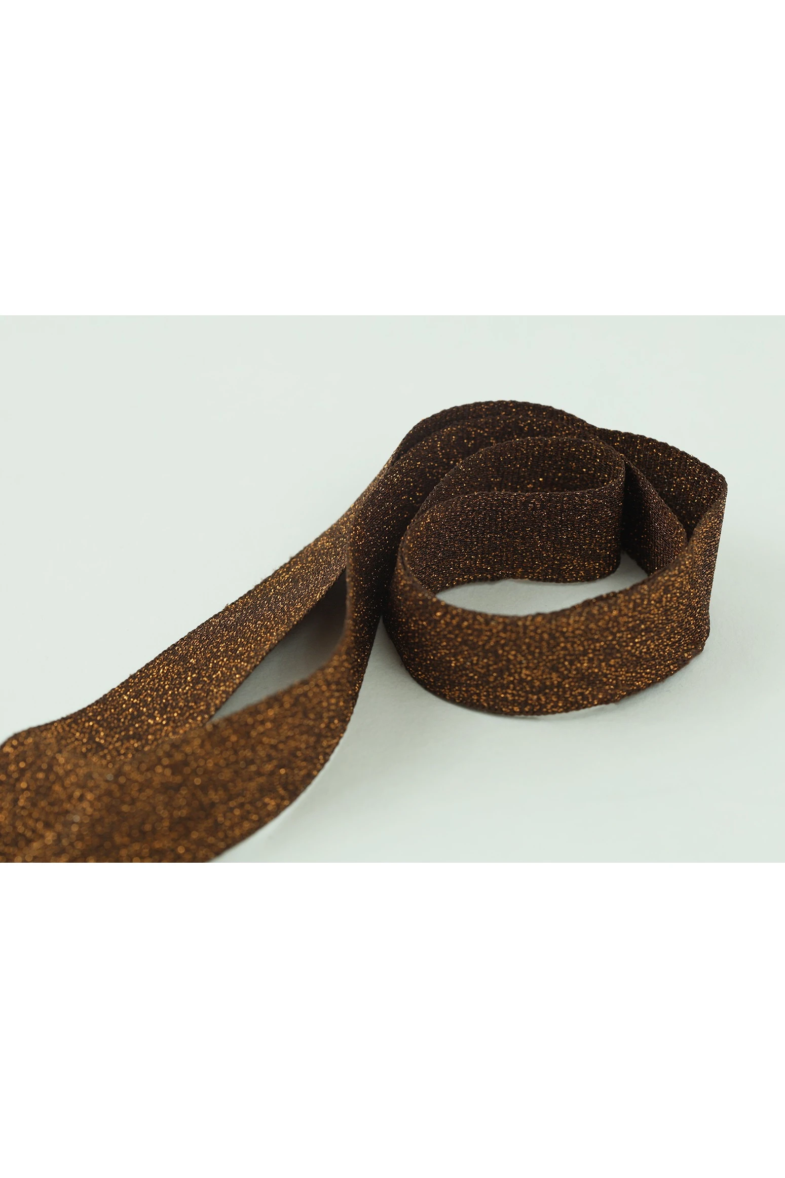 Лента для медали репс металлик ширина 2,2 см, с карабином, бронза#1