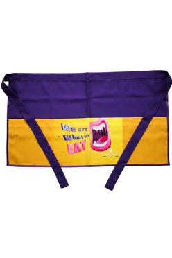 Купить Передник Милан с полной запечаткой "We are what we eat"