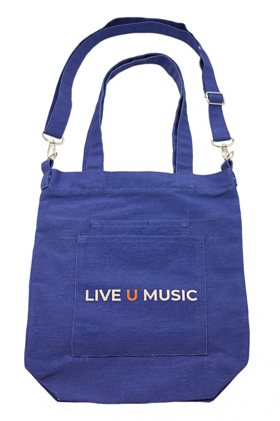 Купить сумку Айви из двунитки 30х35х10 см, печать с двух сторон "Live u music"