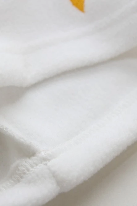 Шапка Вайт флисовая однослойная взрослая, однотонная белая#1