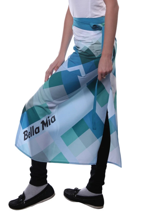 Фартук Шеф из габардина, с полной запечаткой "Bella mia"#1