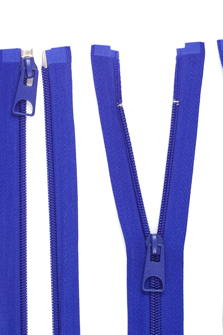 Молния спиральная разъемная 40 см, тип 5, василек#1