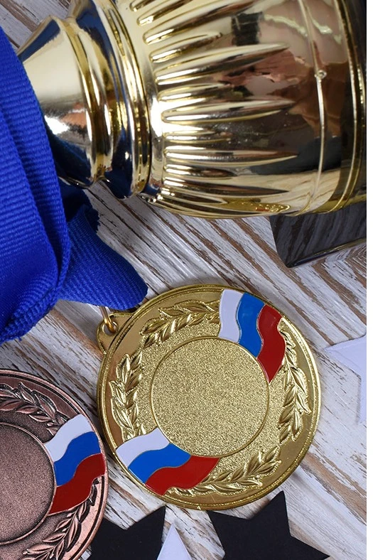 Купить медаль металлическую МК258 50мм