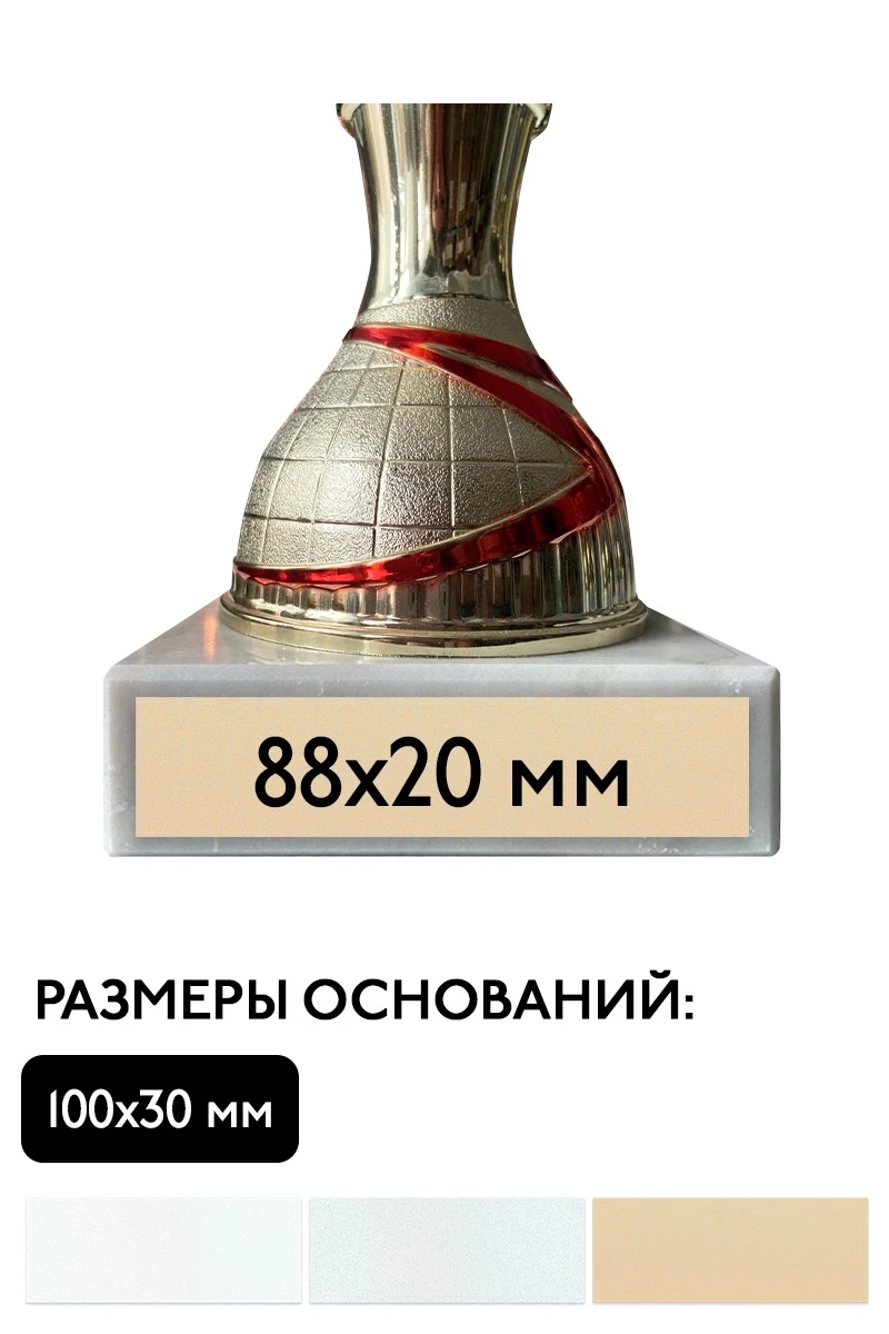 Шильд прямоугольный 88х20 мм#1