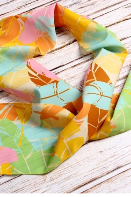 Шарф однослойный легкий 15х120 см, с полной запечаткой#4 Шарф однослойный легкий 15х120 см, с полной запечаткой#4