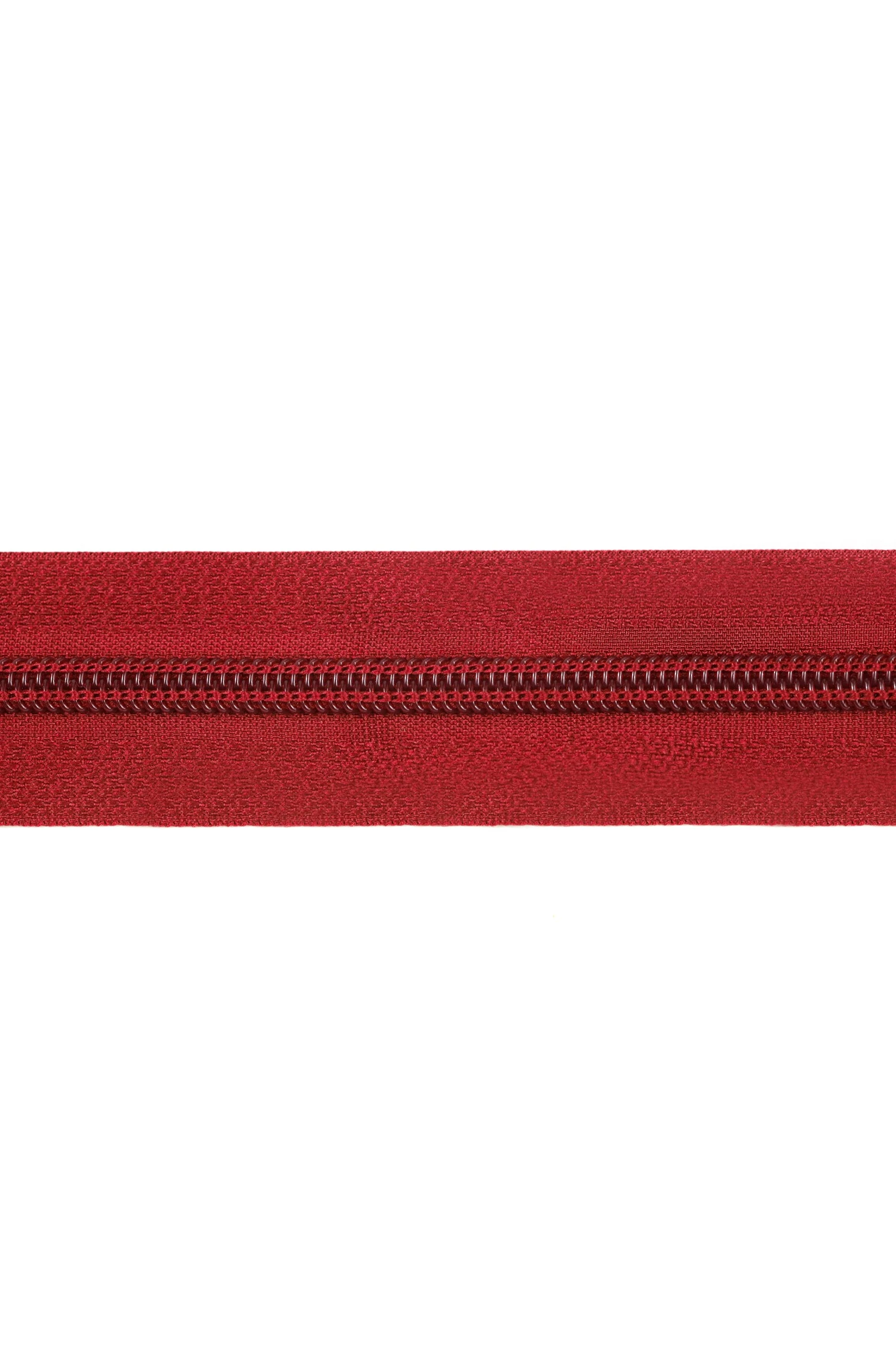 Молния спиральная разъемная 40 см, тип 5, бордовая#3