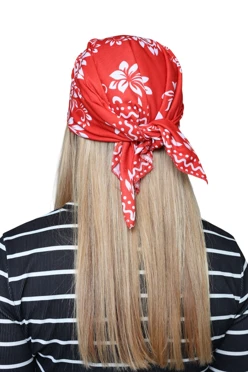 Бандана с полной запечаткой, полиэстер 60х60 см "Red Pattern"#2