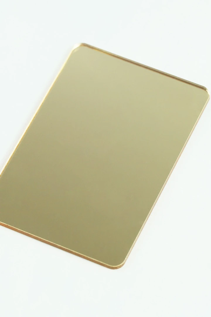 Акрил экструзионный зеркальный 200х300 мм 1,5 мм, золото#2