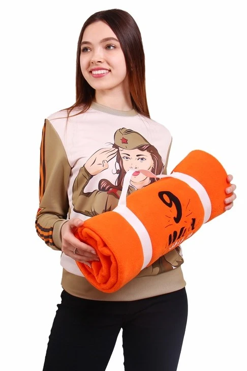 Плед Классик флисовый 120х155 см, однотонный "9 May"#3