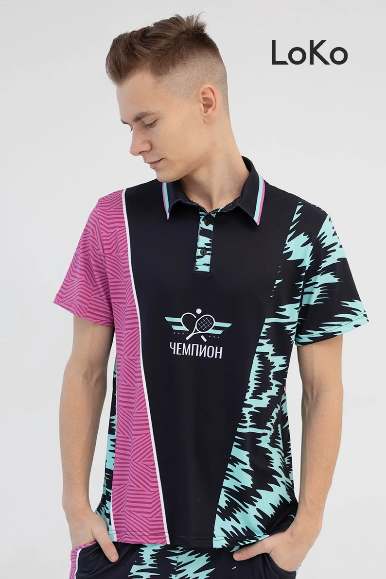 Поло Стар унисекс с полной запечаткой (полиэстер)#1