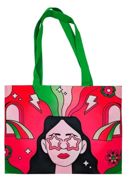 Купить сумку Лайт из габардина 40х30 см, печать с двух сторон "In fit"