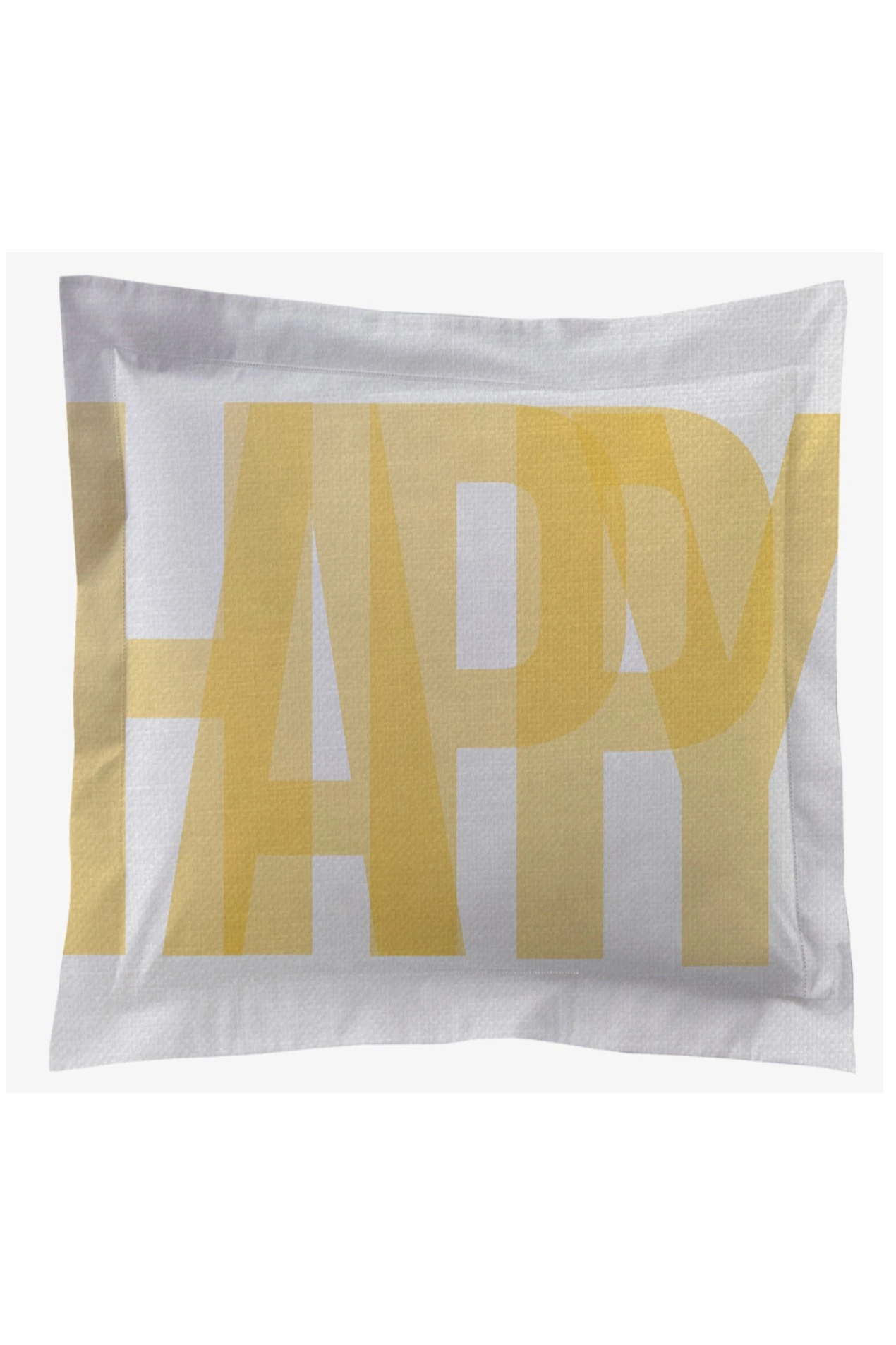 Купить подушку с бордюром 30х30 см, с принтом "Be always happy"