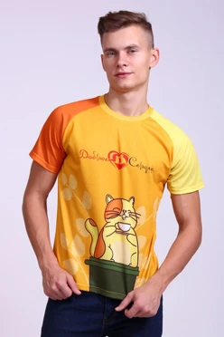 Футболка Спэйс O-ворот унисекс с полной запечаткой (полиэстер)#1