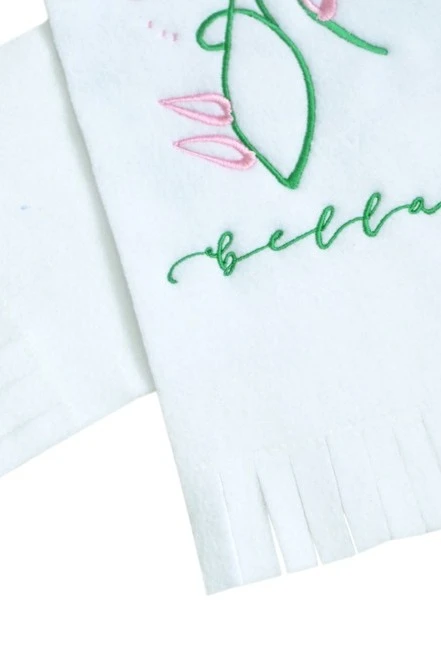 Шарф флисовый однослойный 15х100 см, однотонный "Bella"#2