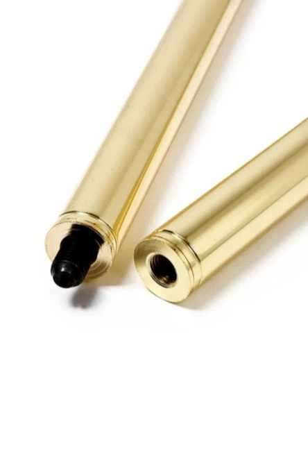 Древко стальное хромированное под золото 2,1 м, Ø 32 мм#1