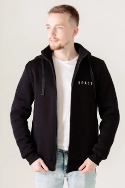 Купить балахон Джеймс из футера на флисе унисекс, однотонный "Space"