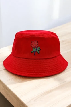 Купить панаму Мадрид из греты с узкими полями, однотонная "Rose"