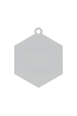 Медаль из акрила АК5033 Многоугольник 50 мм с печатью#2