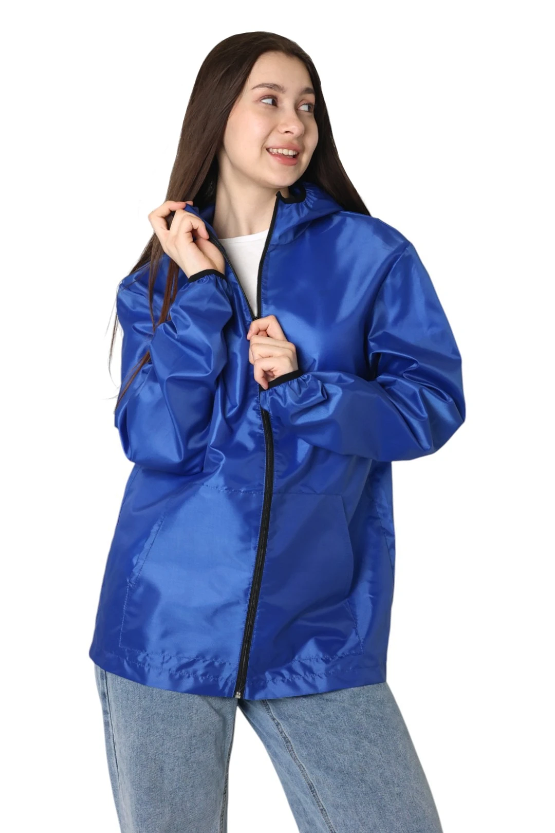 Ветровка Арчи унисекс, однотонная василек#1