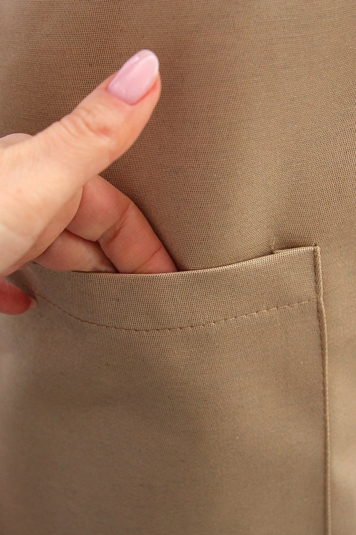 Фартук Эспрессо с шейной лямкой, однотонный "SAHARINKA"#2