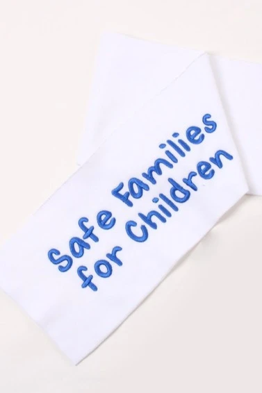 Шарф флисовый однослойный 15х100 см, однотонный "Safe Families for Children"#4