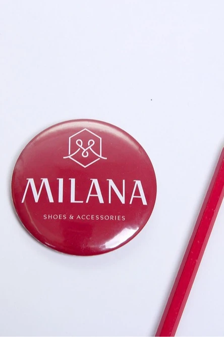 Значок закатной диаметр 58 мм, с печатью#8