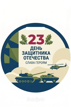 Купить медаль из акрила АС7009 Круг 70 мм с печатью "To the best defender"