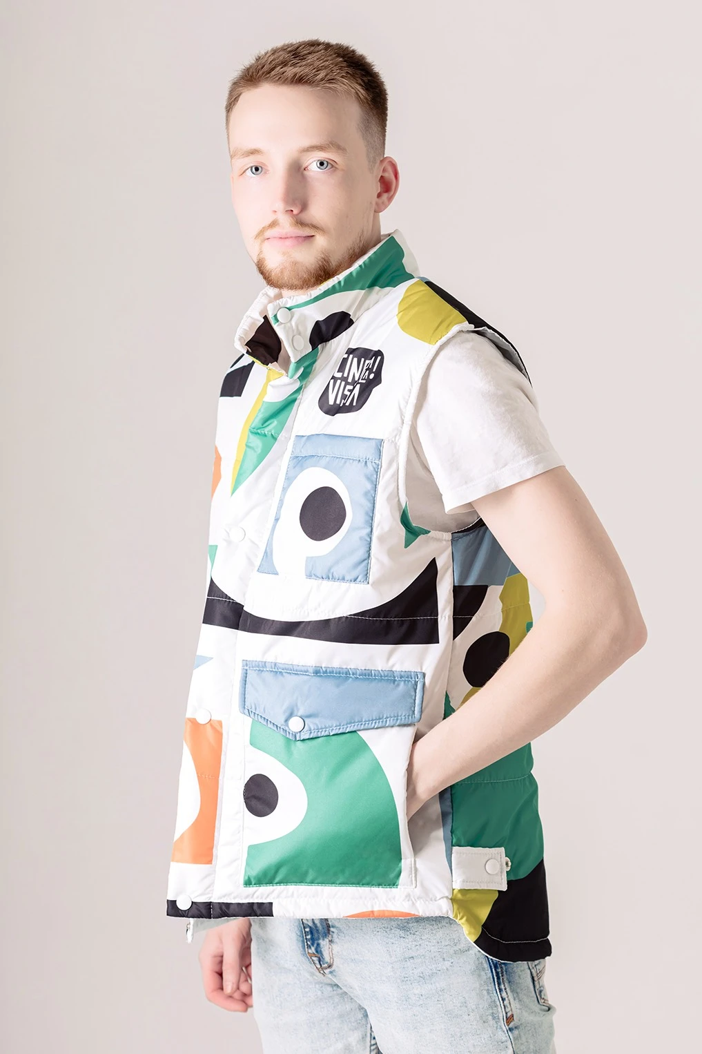 Жилет Хайк на синтепоне унисекс, с полной запечаткой#7