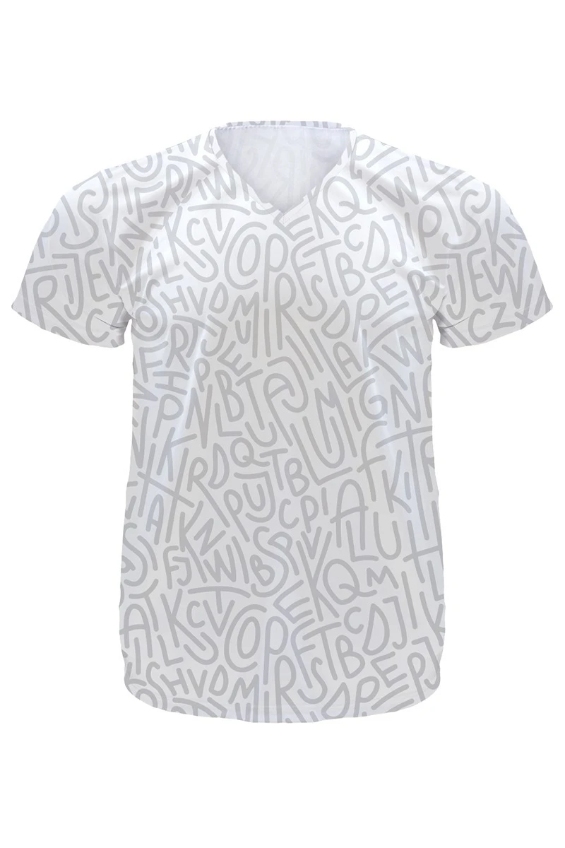 Футболка Спэйс V-ворот унисекс с полной запечаткой (полиэстер)#4