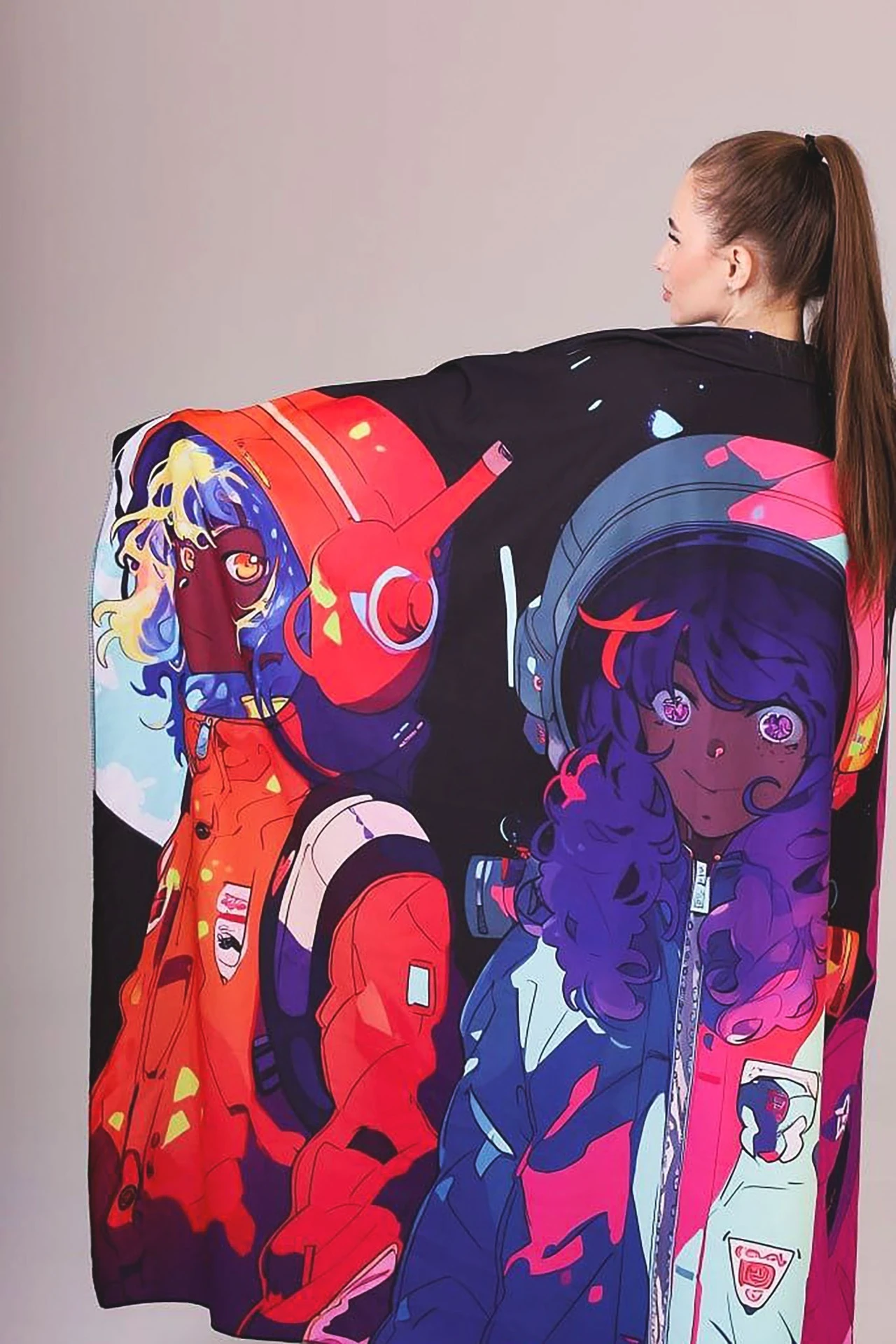 Купить плед Молли из футера 145х170 см, с полной запечаткой