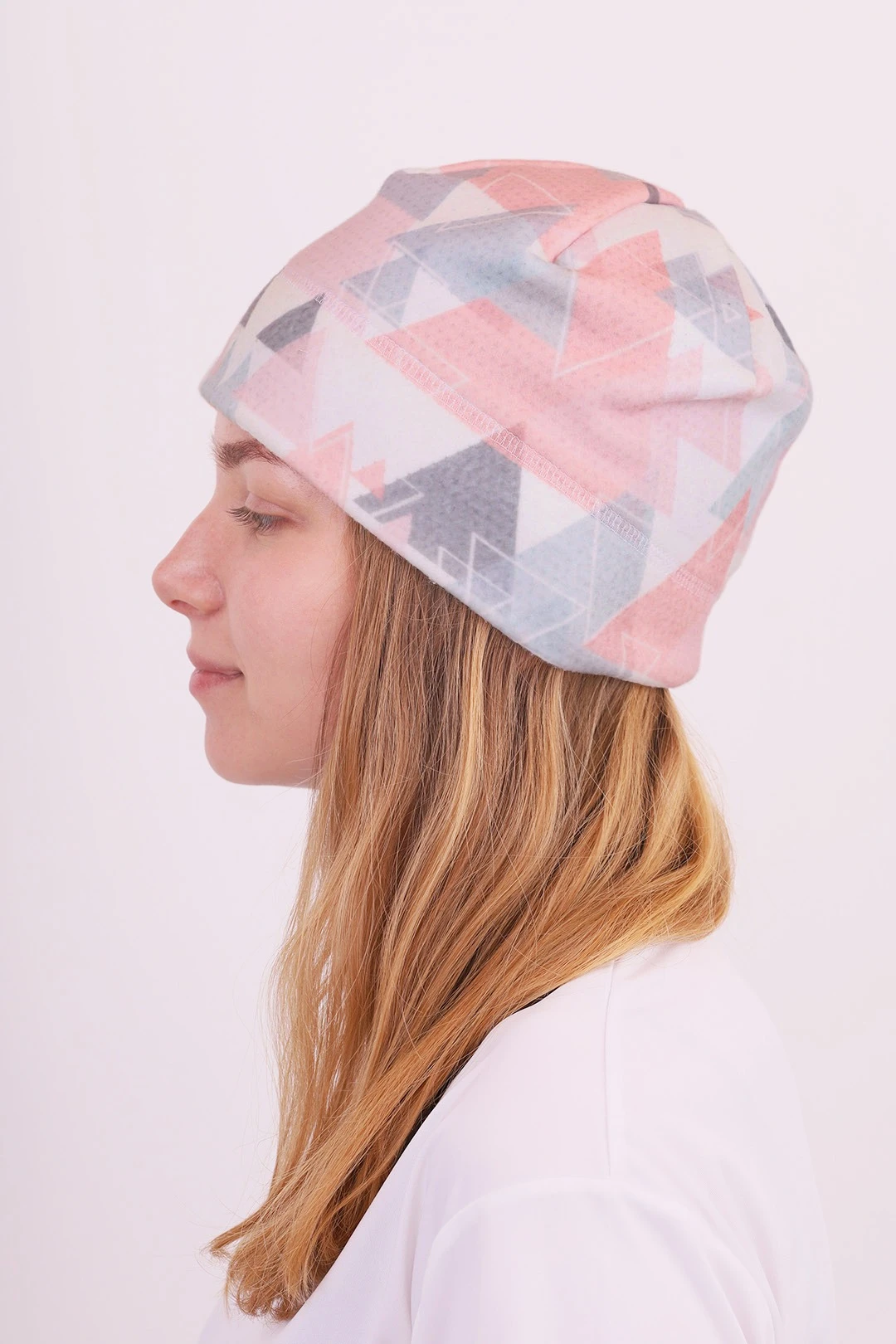 Шапка Лав флисовая однослойная взрослая, с полной запечаткой#4