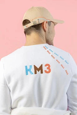 Бейсболка Прайд с уникальной вышивкой на всех деталях (хлопок) "KMZ"#2