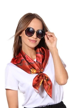 Платок Шанель 70х70 см, с полной запечаткой#1 Платок Шанель 70х70 см, с полной запечаткой#1