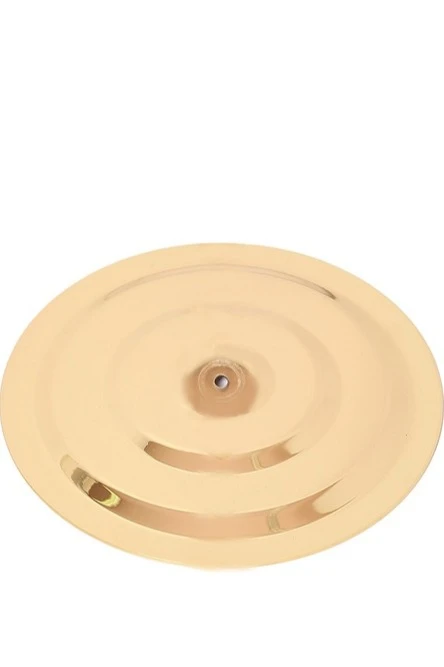 Основание Круг стальное хромированное фигурное под золото на 1 шток, Ø 32 см#2 Основание Круг стальное хромированное фигурное под золото на 1 шток, Ø 32 см#2