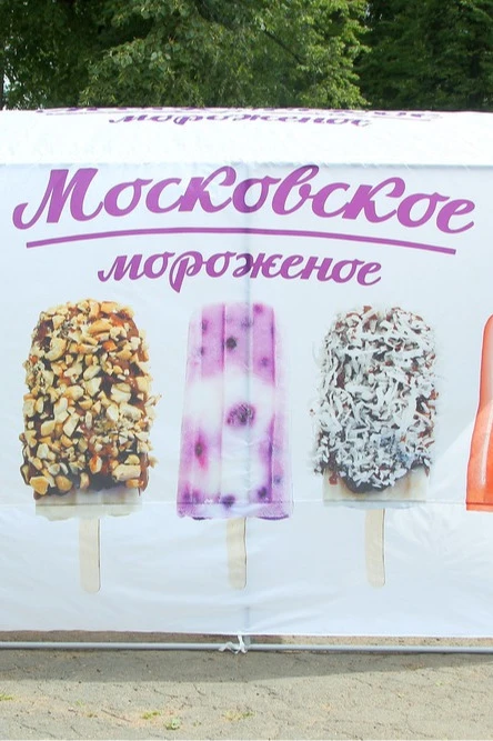 Тент с полной запечаткой (без козырька) 2х3 м "Moscow ice-cream"#8