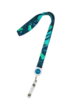 Лента для бейджа блекаут ширина 2 см, с ретрактором, с печатью#2 Лента для бейджа блекаут ширина 2 см, с ретрактором, с печатью#2